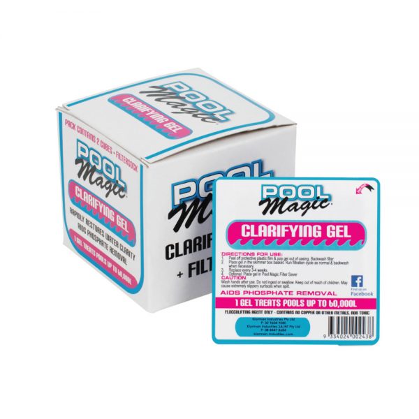 Pool Magic Clarifier Gel Twin Pack With Filter Sock